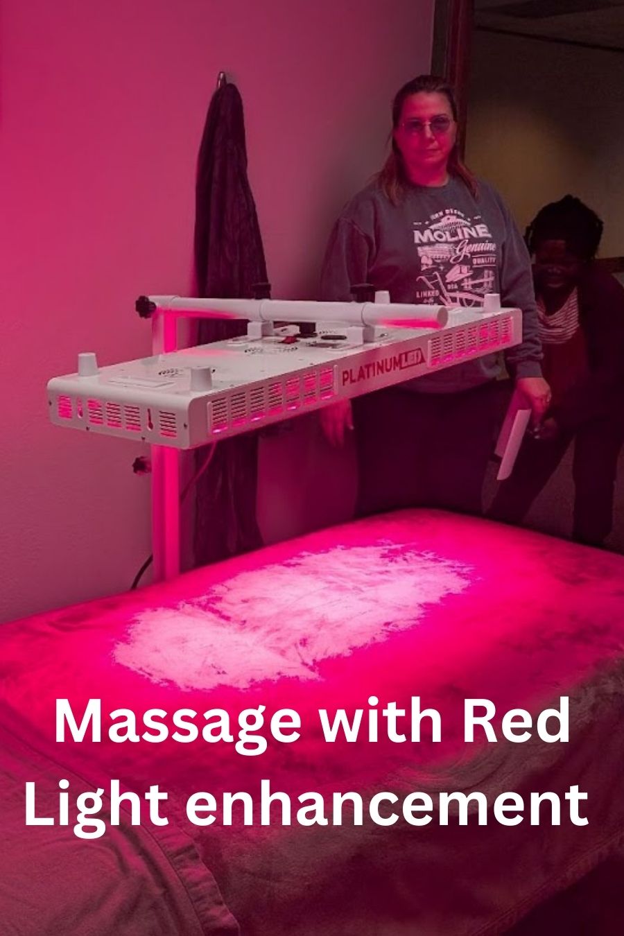 Massage with Red Light enhancement