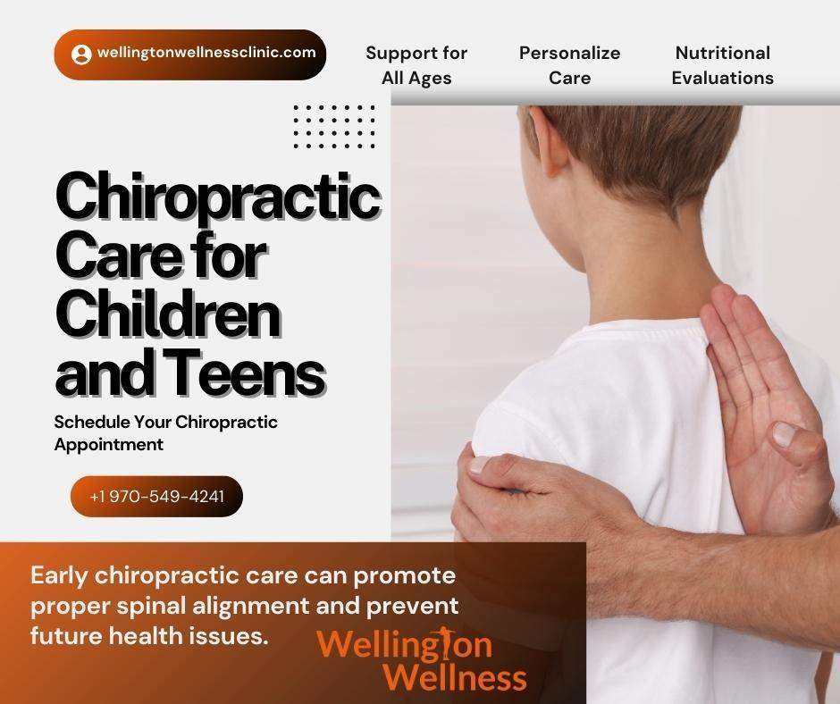 Chiropractic services for children and teenagers, addressing issues such as poor posture, growing pains, and sports injuries.